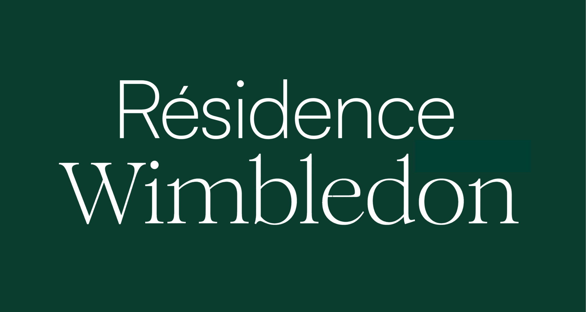 Logo de la Résidence Wimbledon, résidence haut de gamme à Luxembourg-Belair.